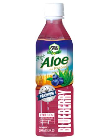 PURE PLUS ALOE VERA BLUEBERRY JUICE 500ML