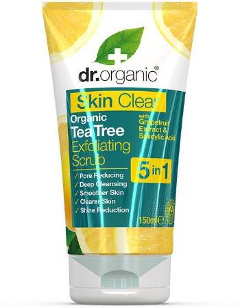 DR ORGANIC SKIN CLEAR EXFOLIATING DAILY SCRUB 150ML