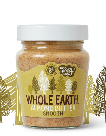 WHOLE EARTH SMOOTH ALMOND BUTTER 227G