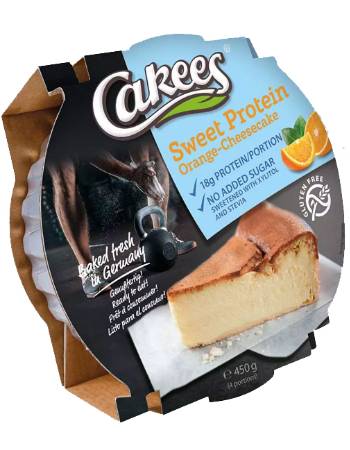 CAKEES SWEET PROTEIN ORANGE CAKE 450G