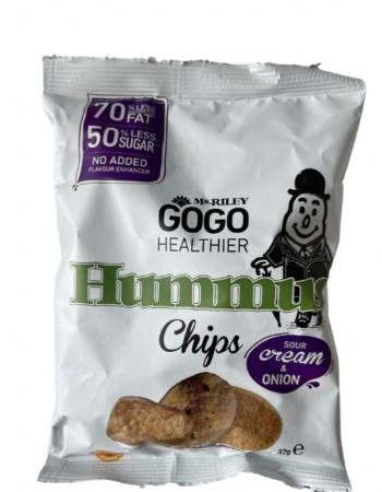 MR RILEY GOGO HEALTHIER HUMMUS SOUR CREAM AND ONION 32G