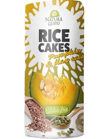 NATURA GUSTO PUMPKIN & FLAXSEED RICE CAKE 100G