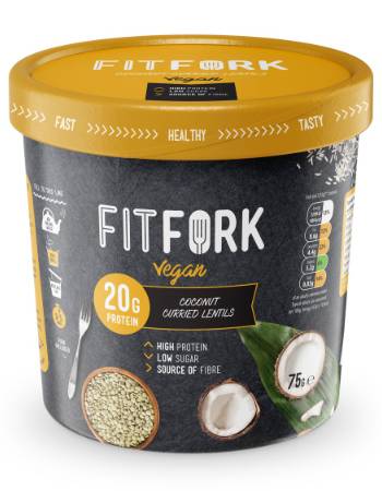 FITFORK (VEGAN) COCONUT CURRIED LENTILS 75G