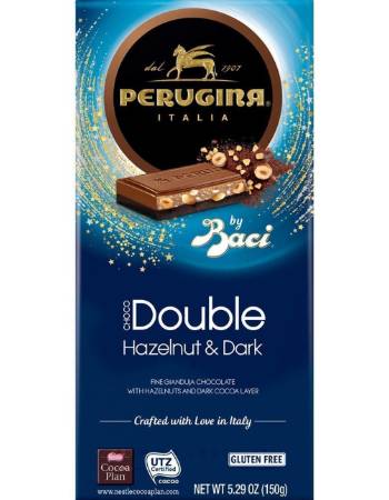 PERUGINA BACI HAZEL AND DARK CHOCOLATE BAR 150G