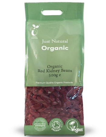 JUST NATURAL ORGANIC RED KIDNEY BEANS 500G