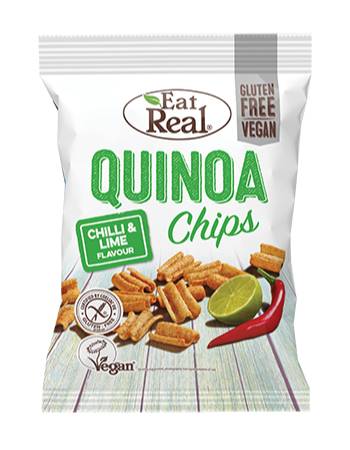 EAT REAL QUINOA CHIPS CHILLI & LIME 30G