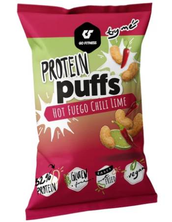 GO FITNESS PROTEIN PUFFS 50G | HOT FUEGO CHILI LIME