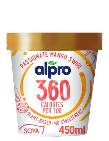 ALPRO 360 PASSIONATE MANGO SWIRL ICE CREAM 450ML