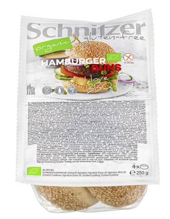 SCHNITZER HAMBURGER BUNS  250G