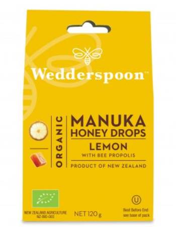 WEDDERSPOON MANUKA HONEY LEMON DROPS 120G