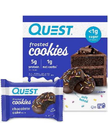 QUEST NUTRITION PROTEIN FROSTED COOKIES | CHOCOLATE CAKE 200G