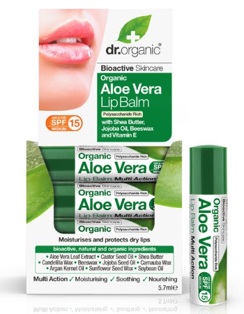 DR ORGANIC ALOE VERA LIP BALM 5.7ML