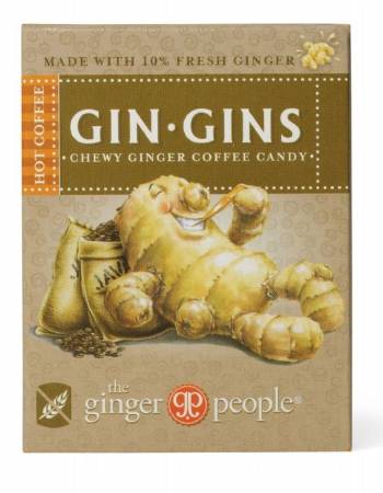 GIN GINS CHEWY GINGER COFFEE CANDY 42G