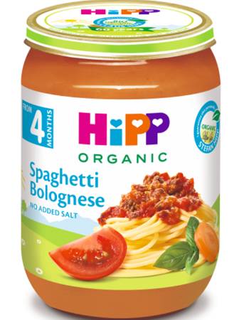 HIPP SPAGHETTI BOLOGNESE 190G