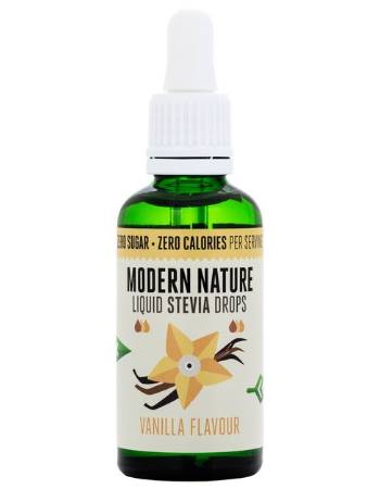 MODERN NATURE STEVIA DROPS VANILLA SWEETNER 50ML