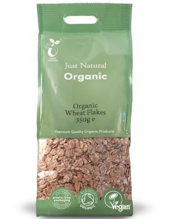 JUST NATURAL WHEAT FLAKES 350G