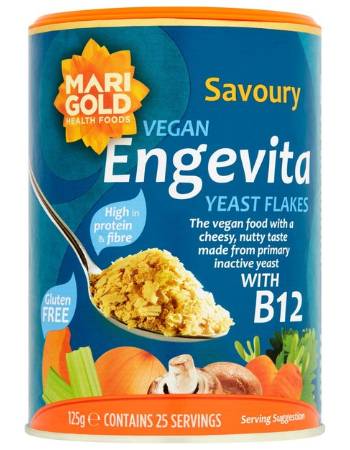 MARIGOLD ENGEVITA B12 NUTRITIONAL YEAST FLAKES 125G