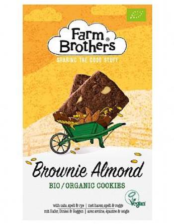 FARM BROTHERS BIO BROWNIE ALMOND COOKIES 150G