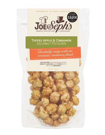 JOE AND SEPHS TOFFEE APPLE AND CINNAMON POPCORN 80G