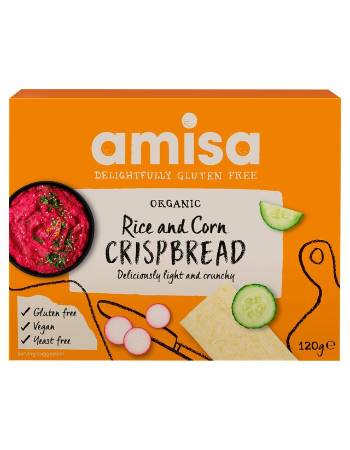 AMISA RICE & CORN CRISPBREAD 120G