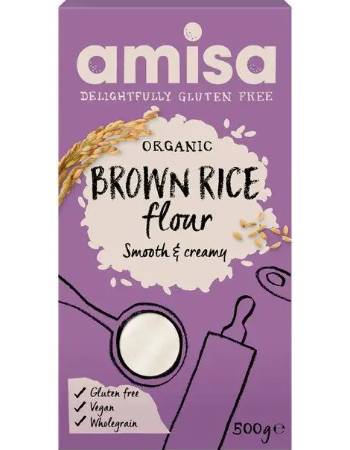 AMISA ORGANIC BROWN RICE FLOUR 500G