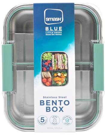 SMASH STAINLESS STEEL BENTO BOX | 5 COMPARTMENTS