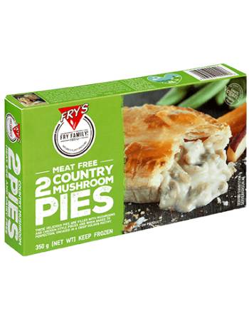 FRYS COUNTRY MUSHROOM PIES 350G