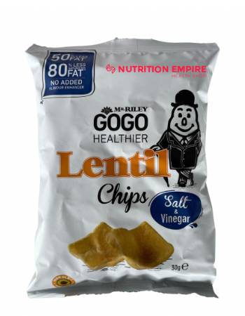 MR RILEY GOGO LENTIL CHIPS SALT AND VINEGAR 30G