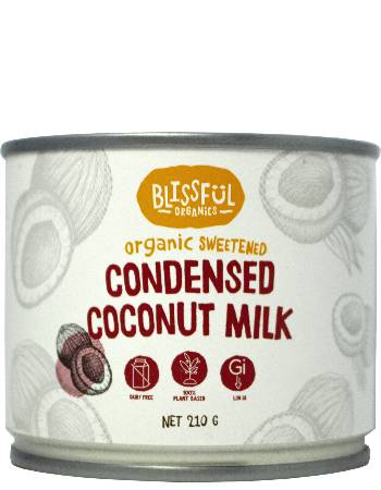 BLISSFUL ORGANICS COCONUT CONDENSED MILK 210G