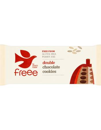 DOVES FARM DOUBLE CHOCOLATE COOKIES 180G