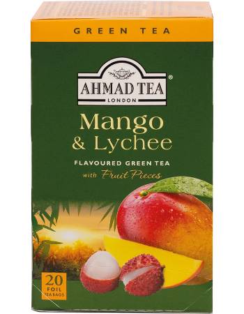 AHMED TEA MANGO & LYCHEE (20 TEABAGS)