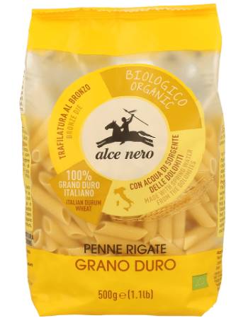 ALCE NERO ORGANIC PENNE DURUM WHEAT 500G