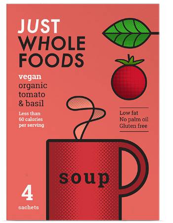 JUST WHOLEFOODS TOMATO & BASIL 68G