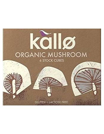 KALLO ORGANIC MUSHROOM STOCK CUBES 66G