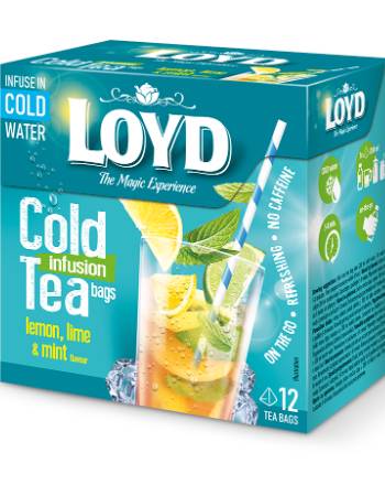 LOYD COLD TEA LEMON LIME MINT (12 BAGS)