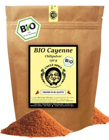 UNCLE SPICE ORGANIC CAYENNE PEPPER 150G