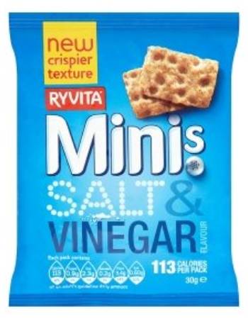 RYVITA MINIS SALT & VINEGAR 30G
