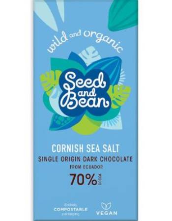 SEED & BEAN DARK CHOCOLATE SEA SALT 85G