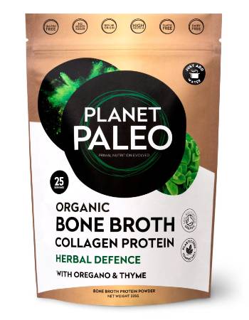 PLANET PALEO BONE BROTH HERBAL DEFENCE 225G