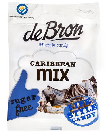 DEBRON SUGAR FREE CARRABIAN MIX 90G