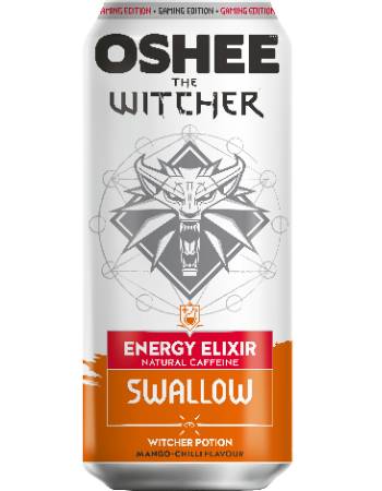 OSHEE THE WITCHER ENERGY DRINK SWALLOW MANGO CHILI FLAVOUR 500ML