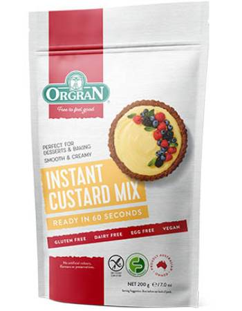 ORGRAN INSTAND CUSTARD MIX 200G