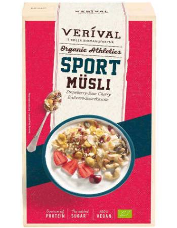 VERIVAL SPORT MUESLI STRAWBERRY & SOUR CHERRY 300G