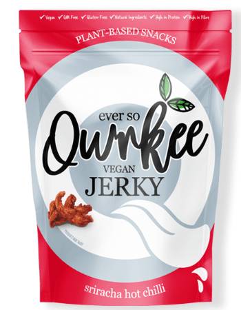 QWRKEE PLANT BASED VEGAN SRIRACHA HOT CHILLI JERKY