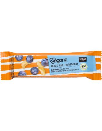 VEGANZ ORGANIC SNACK BLUEBERRY BAR 30G