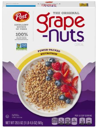 POST GRAPE NUTS CEREAL 580G