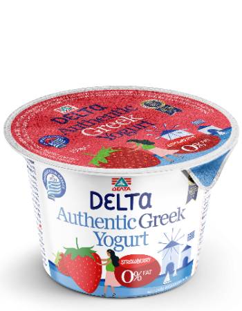 DELTA GREEK YOGURT STRAWBERRY 0% 170G | 25C OFF