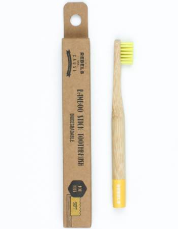 RWAC KIDS YELLOW BAMBOO TOOTHBRUSH