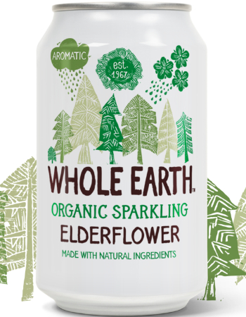 WHOLE EARTH ORGANIC SPARKLING ELDERFLOWER 330ML