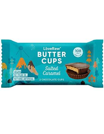 LOVERAW BUTTER CUPS SALTED CARAMEL 34G